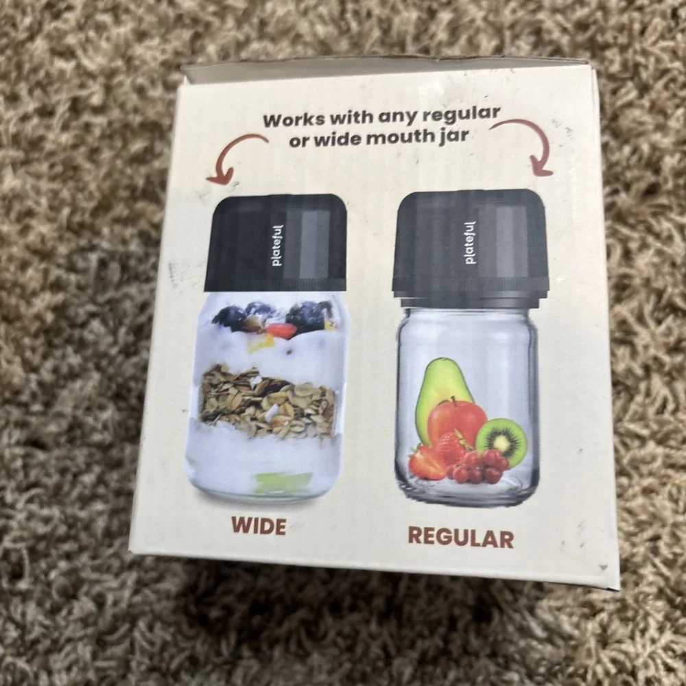 Plateful Electric Mason Jar Vacuum Sealer Kit Wide Mouth and Regular Mouth Jars